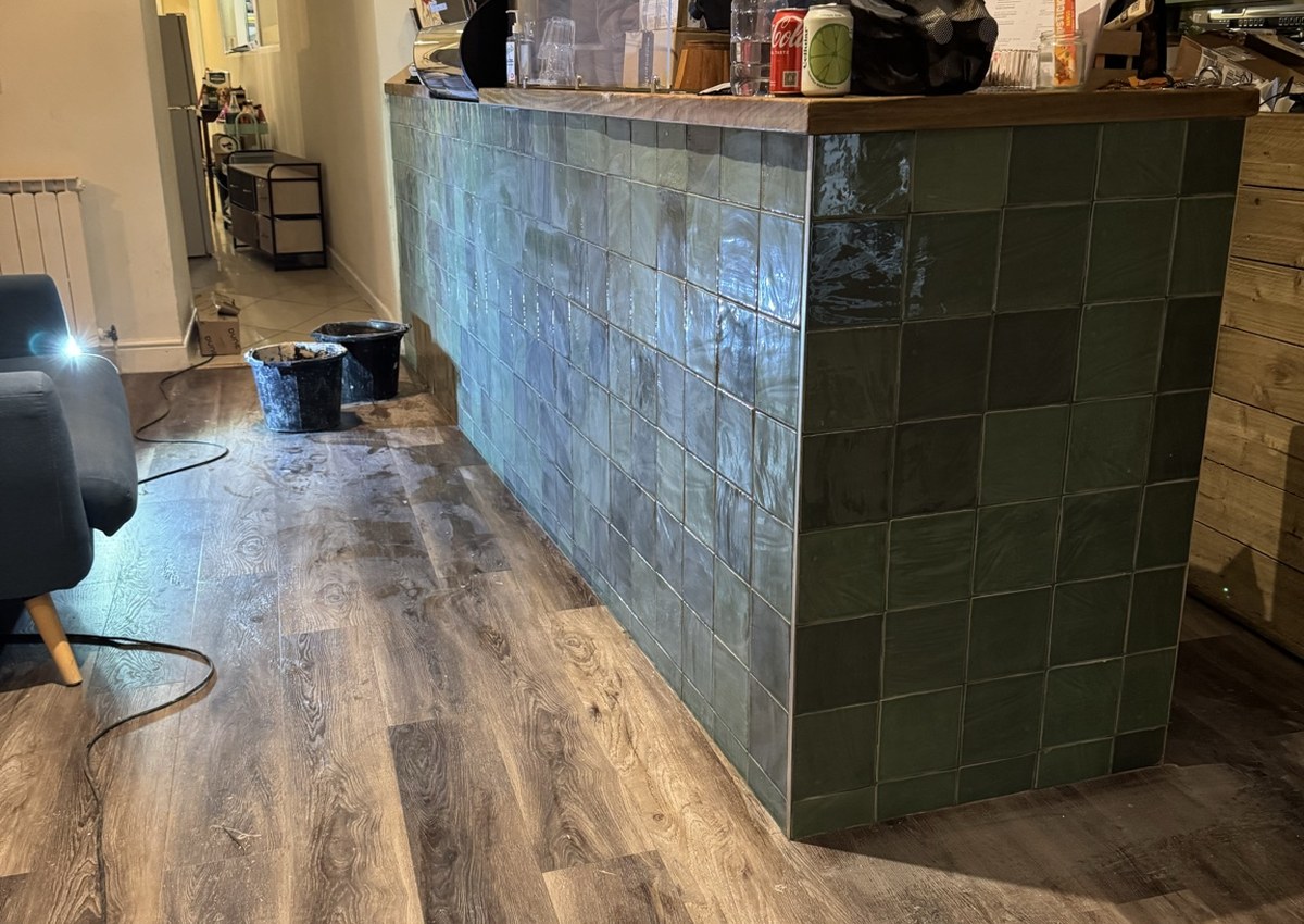 Completed Piptree Cafe installation