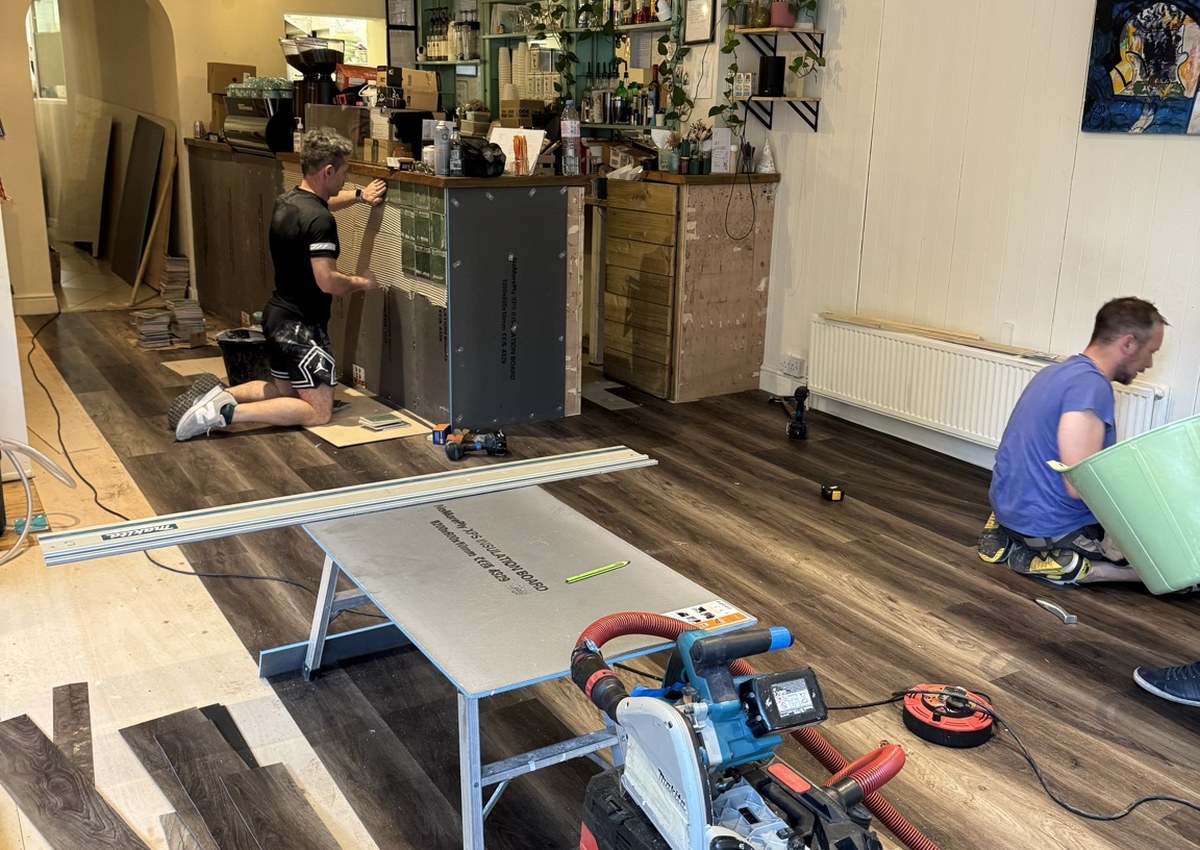 Piptree Cafe commercial refurbishment in progress